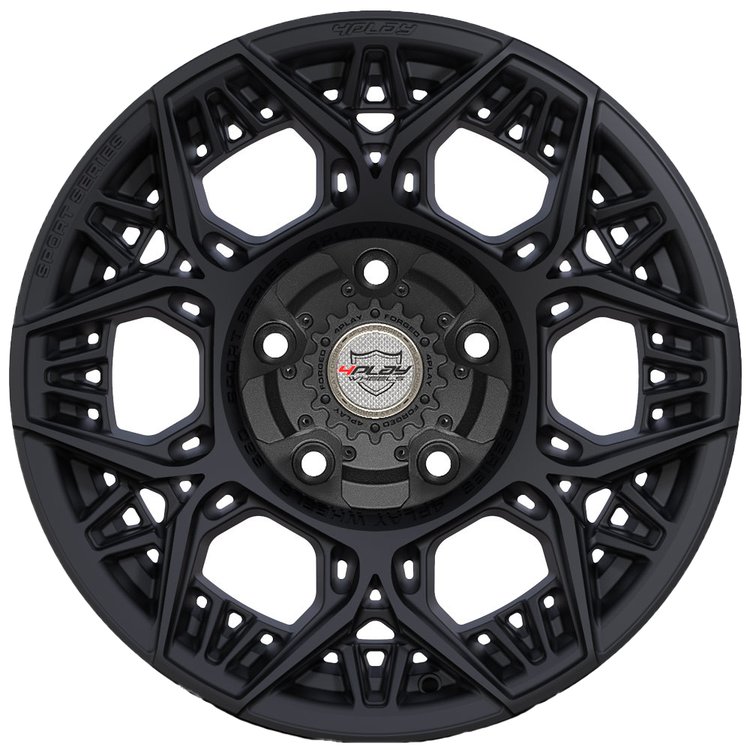 4Play S60 Satin Black Wheel Size: 20" x 9"