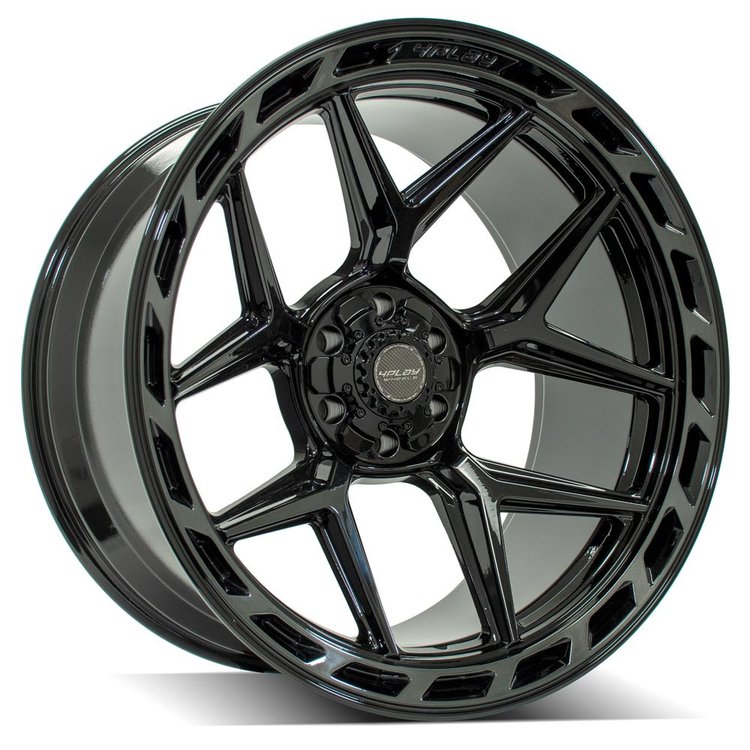 4Play 55 Wheel Size: 20" x 12", Bolt Pattern: 5 x 5" / 5 x 5.50" [Brushed Black]