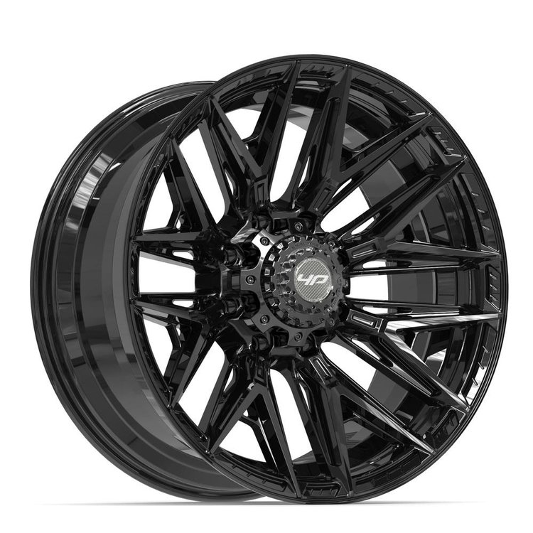 4P40 Wheel [Size: 22"x10"] 8 x 180 mm Bolt Pattern, Gloss Black