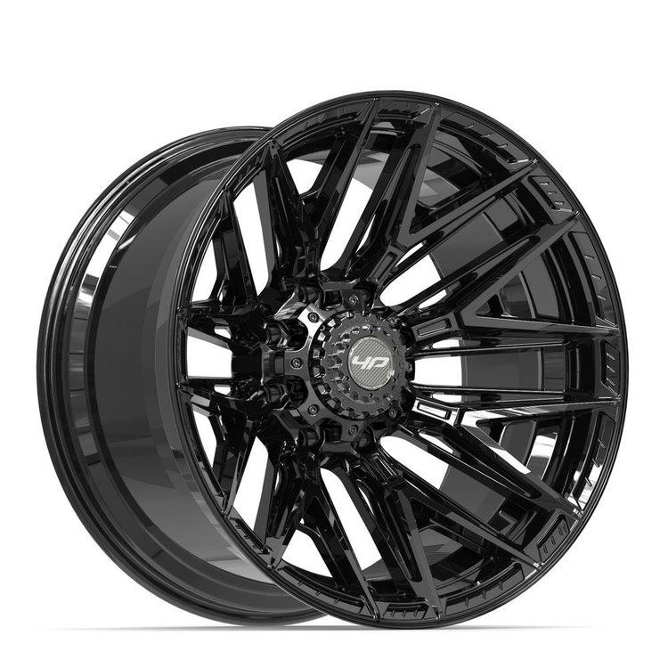 4P40 Wheel [Size: 22"x12"] 8 x 180 mm Bolt Pattern, Gloss Black