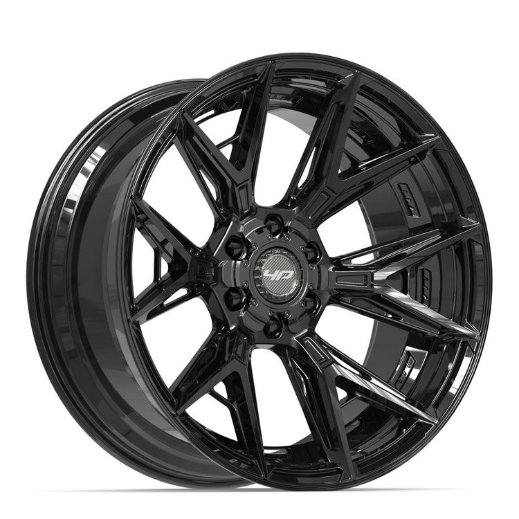 4P40 Wheel [Size: 22"x10"] 6 x 135 mm & 6 x 139.7 mm Bolt Pattern, Gloss Black