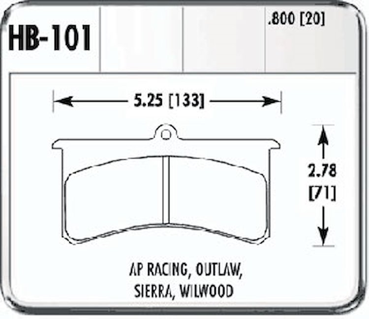 HPS Performance Brake Pads Aerospace Components GT Caliper