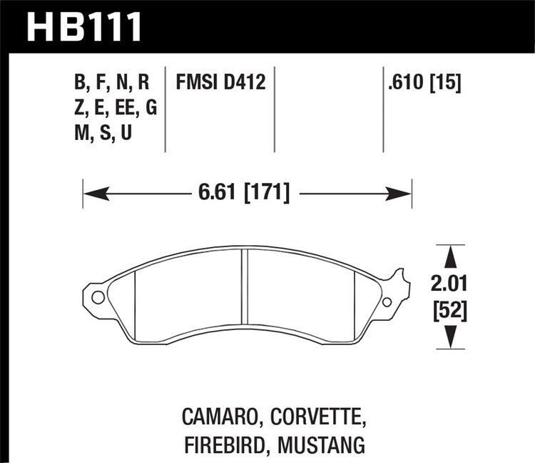 ER-1 BRAKE PADS