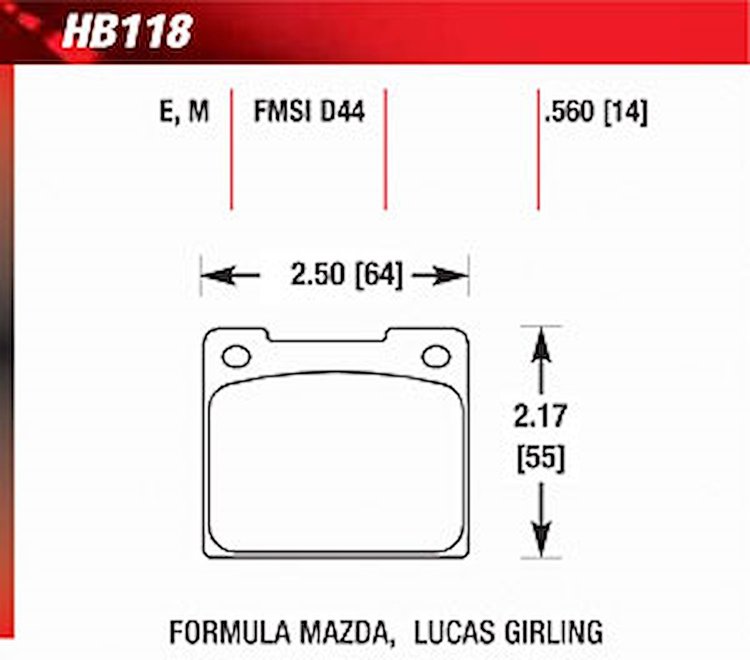 Blue 9012 Disk Brake Pads Formula Mazda, Lucas Girling