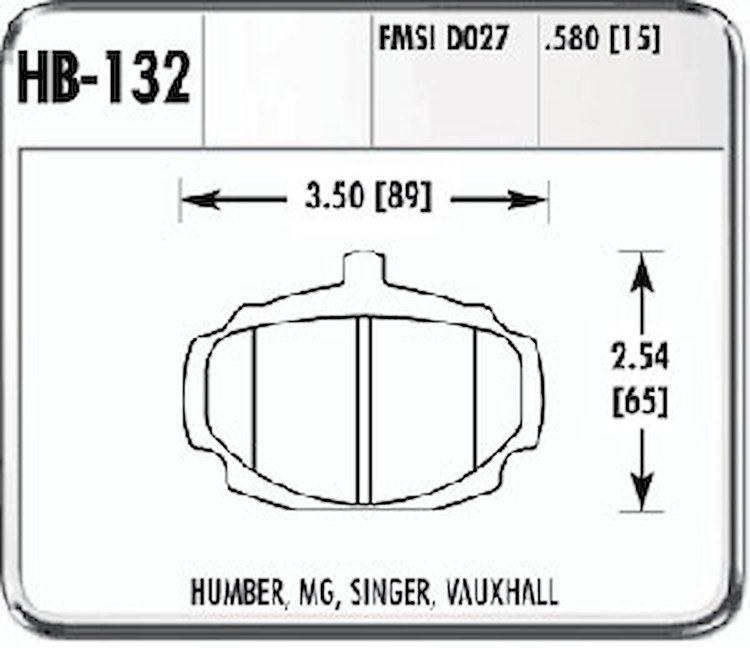 Performance Brake HUMBER MG SAAB SINGER VAU