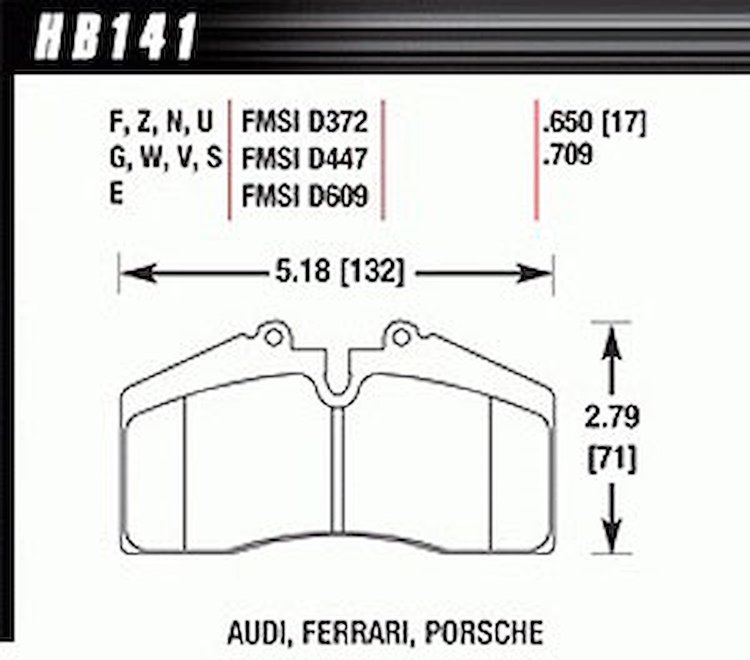 HT-14 PADS Porsche Stop Tech