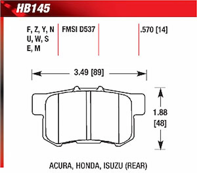 Blue 9012 Disk Brake Pads Acura, Honda, Isuzu