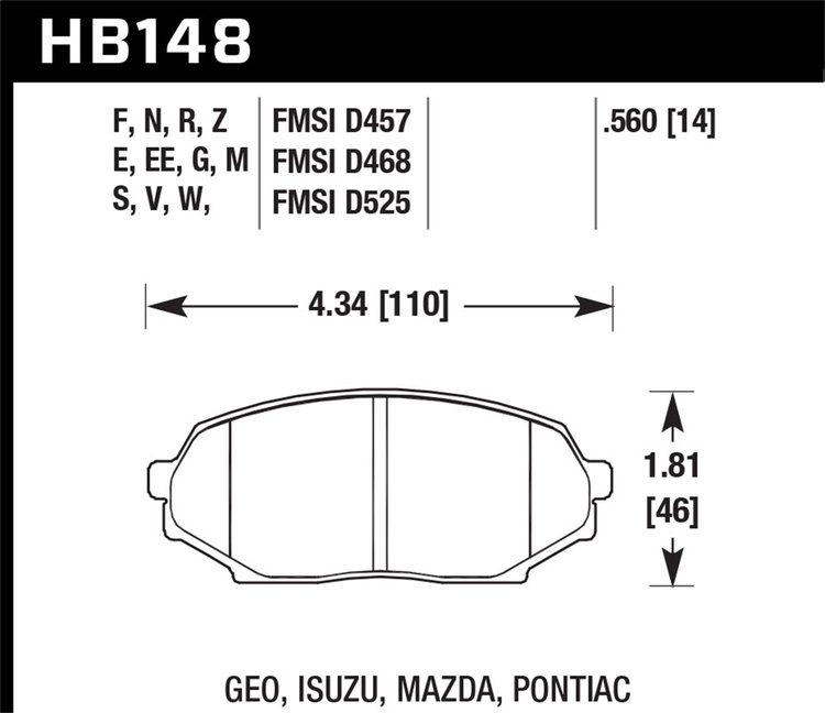 ER-1 BRAKE PADS