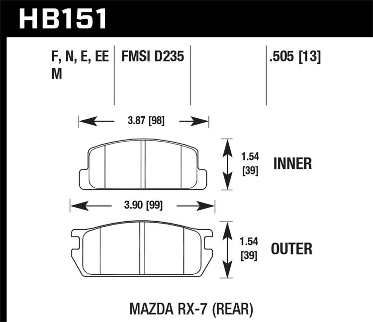 ER-1 BRAKE PADS
