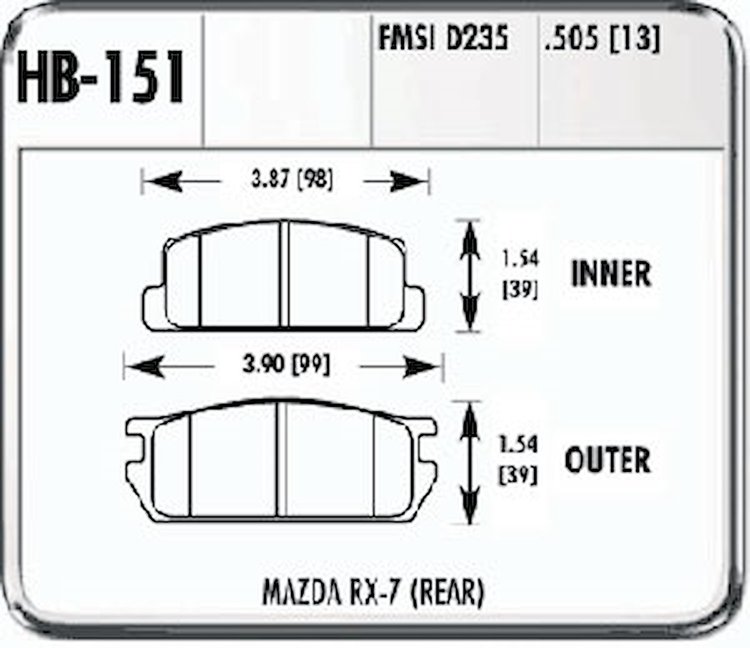 Performance Brake MAZDA RX-7 - (REAR)