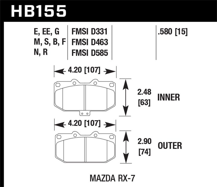 ER-1 BRAKE PADS