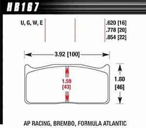 DTC-70 PADS AP Racing Brembo