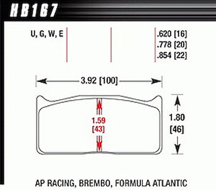 DTC-30 PADS AP Racing Alcon Brembo
