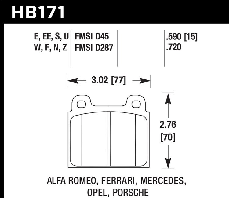 ER-1 BRAKE PADS