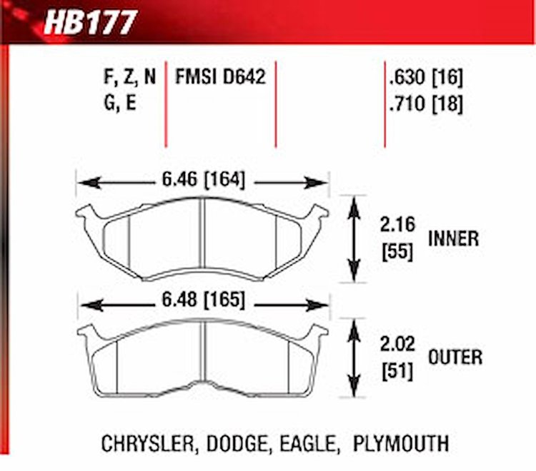 Blue 9012 Disk Brake Pads Chrysler, Dodge, Eagle, Plymouth