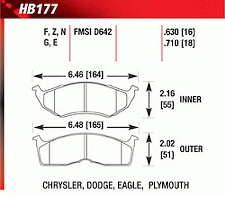Hawk High Performance Front Brake Pads Fits: 1994-2004 Neon non-turbo