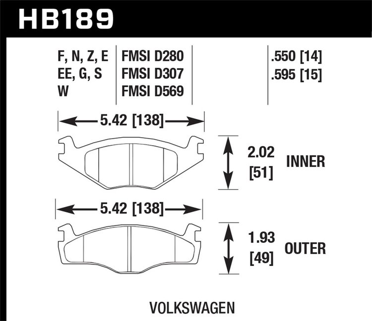 ER-1 BRAKE PADS