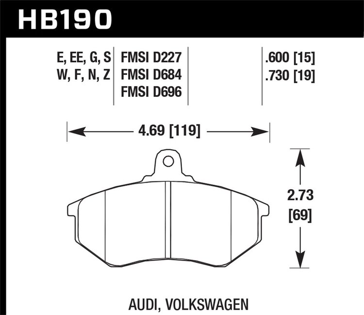 ER-1 BRAKE PADS