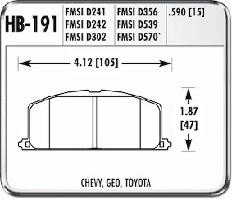 Performance Brake CHEVY GEO TOYOTA