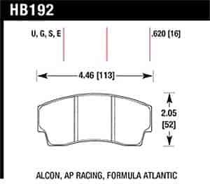 Disc Brake Pad Fits Alcon