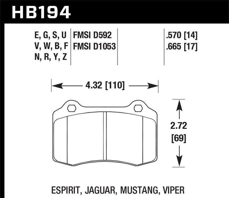 ER-1 BRAKE PADS