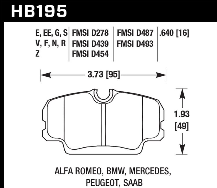 ER-1 BRAKE PADS