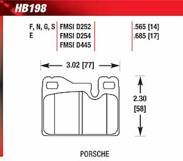 Blue 9012 Disk Brake Pads Porsche 924, 928, 944