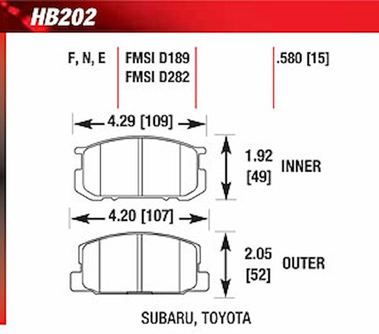 Blue 9012 Disk Brake Pads Toyota Corolla RWD (GTS)