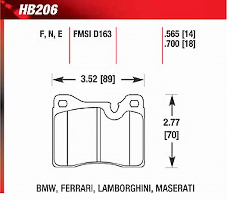 Blue 9012 Disk Brake Pads BMW, Ferrari, Lamborghini, Maserati