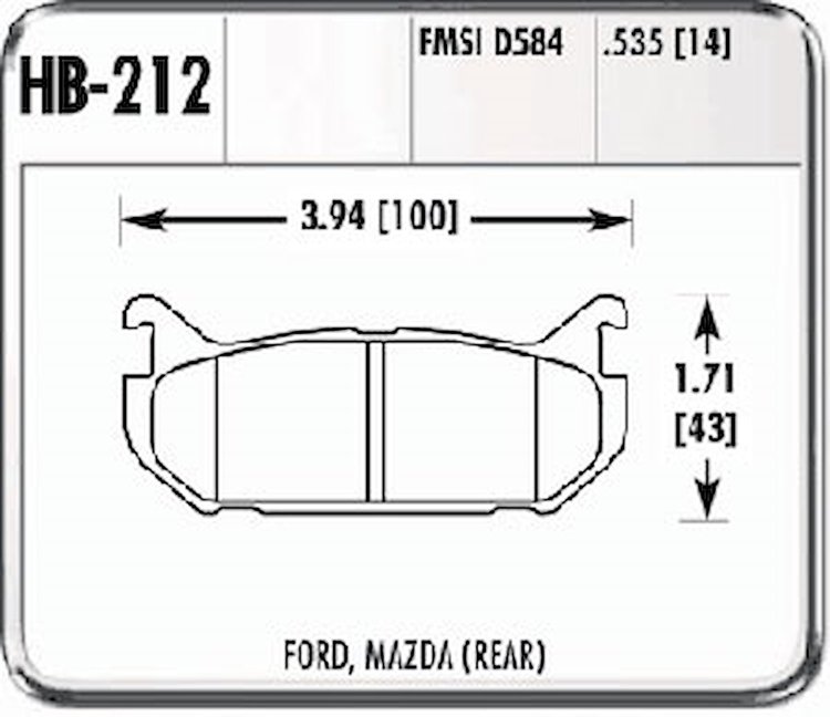 Performance Brake FORD MAZDA - (REAR)