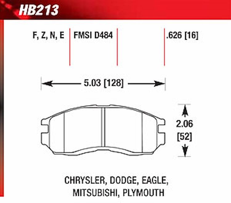 Blue 9012 Disk Brake Pads Chrysler, Dodge, Eagle, Mitsubishi, Plymouth