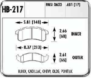 HP-Plus Performance Brake Pads 1994-97 Camaro/Firebird