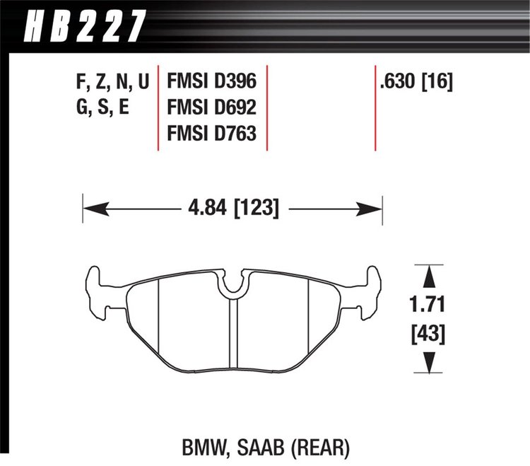 ER-1 BRAKE PADS