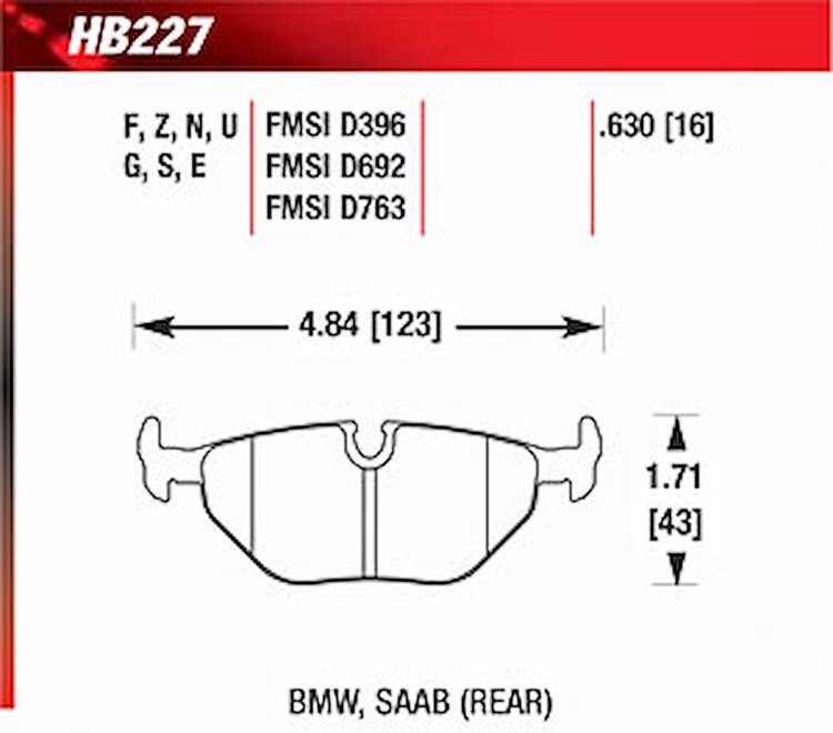DTC-60 Disk Brake Pads BMW