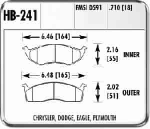 Performance Brake CHRYSLER DODGE EAGLE
