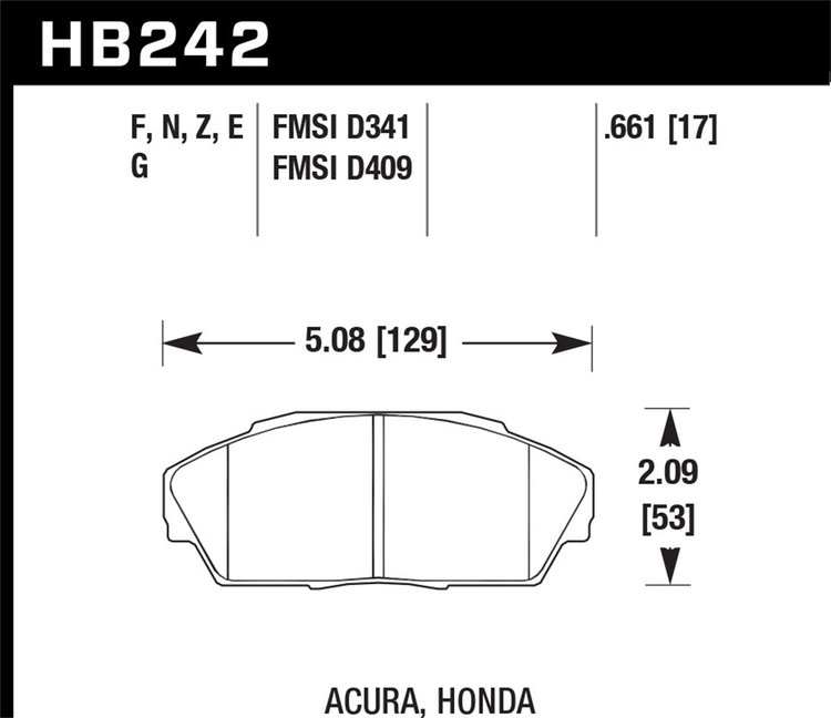 ER-1 BRAKE PADS