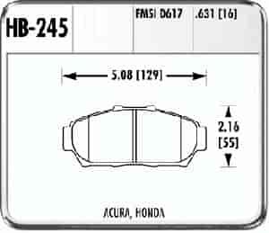 Performance Brake ACURA FRONT PADS
