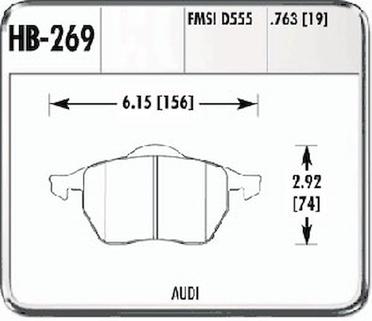 Hawk Performance Brakes Street Compound. Fits: 1992-94 100 All