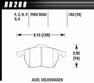 HT-14 PADS Audi Volkswagon