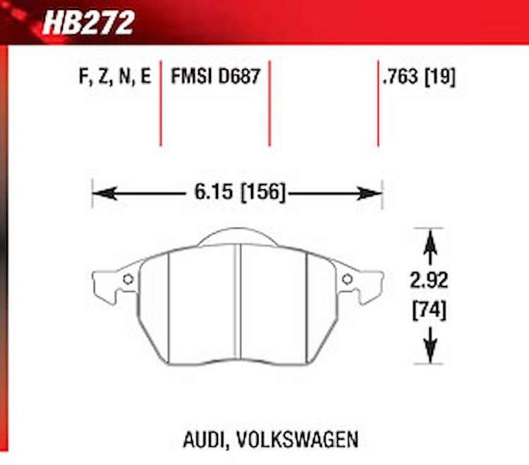 Blue 9012 Disk Brake Pads Audi, Volkswagen
