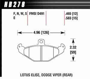 Disc Brake Pad HP Plus w/0.583 Thickness