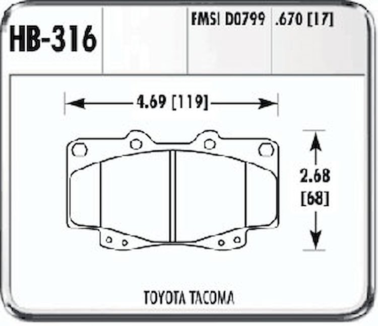 Performance Brake TOYOTA TACOMA