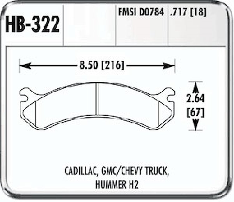 HPS Performance Brake Pads 2001-07 Silverado/Sierra 1500