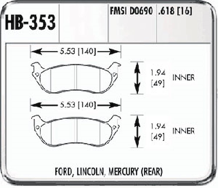 Performance Brake FORD LINCOLN MERCURY - (R