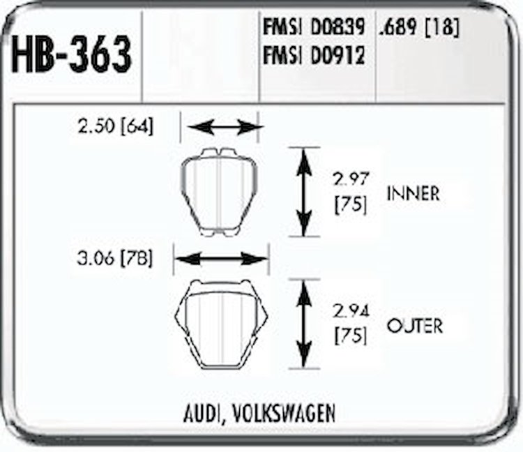 Performance Brake AUDI VOLKSWAGEN