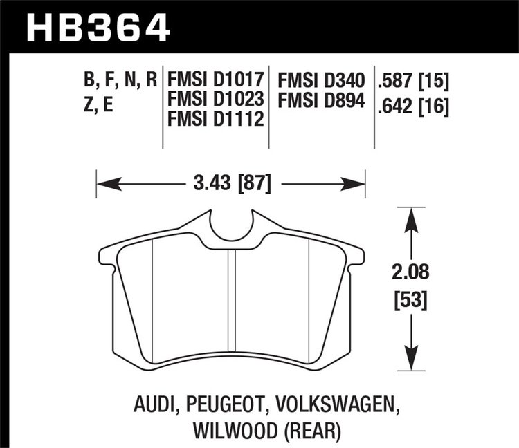 ER-1 BRAKE PADS