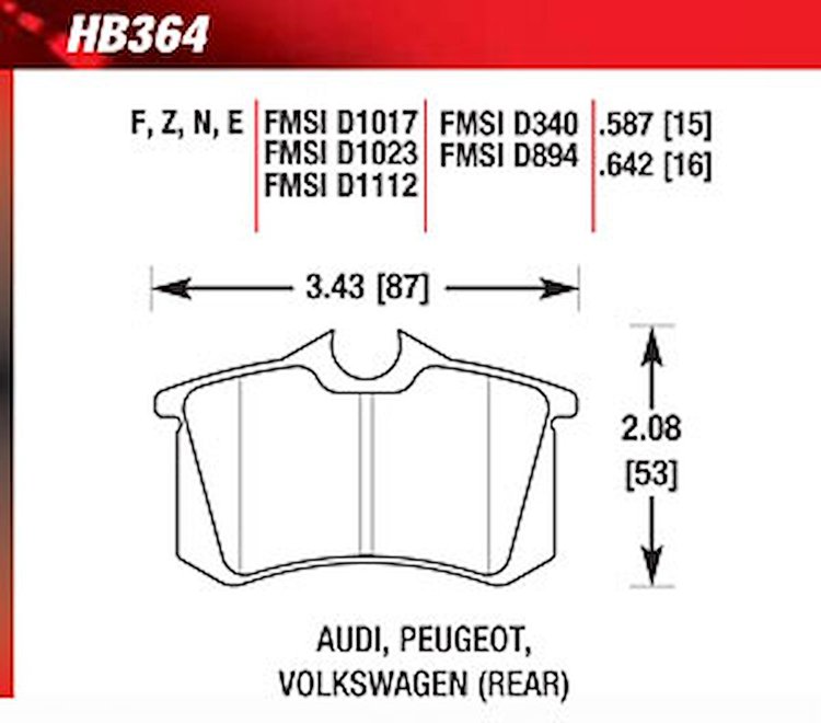 BLBlue 9012 Disk Brake Pads Audi, Peugeot, Volkswagen