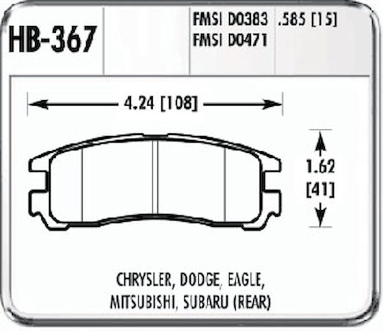 Performance Brake CHRYSLER DODGE EAGLE MITS