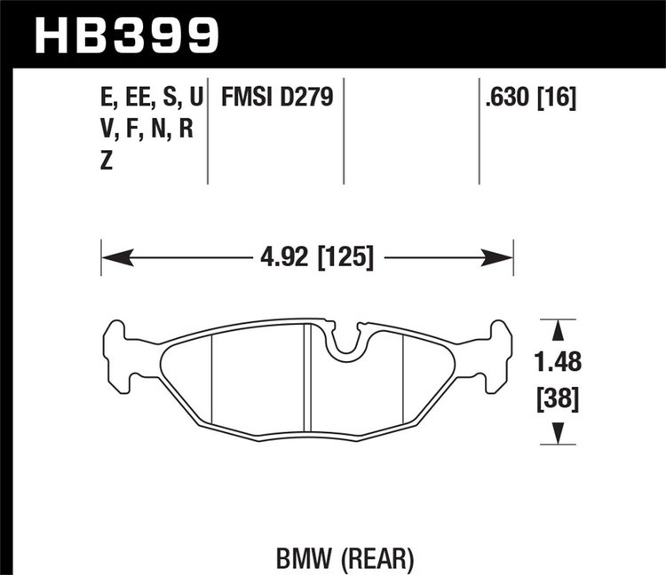 ER-1 BRAKE PADS