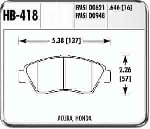 HPS PADS CIVIC FRONT